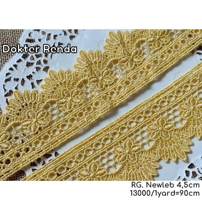 renda giper 4,5cm GOLD