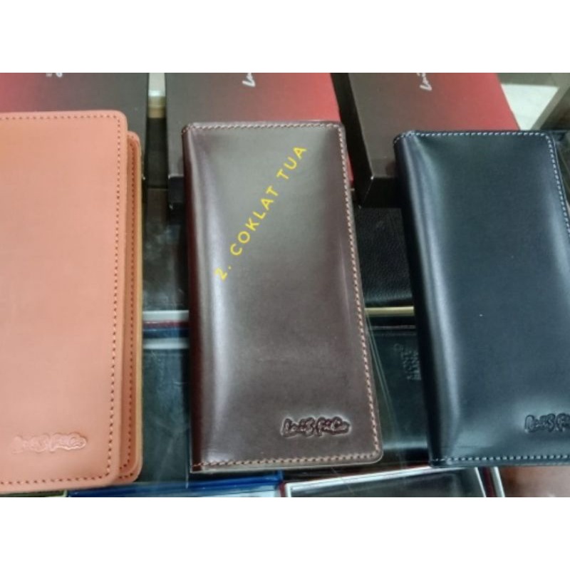 Dompet panjang pria wanita import full kulit asli 15 slot kartu