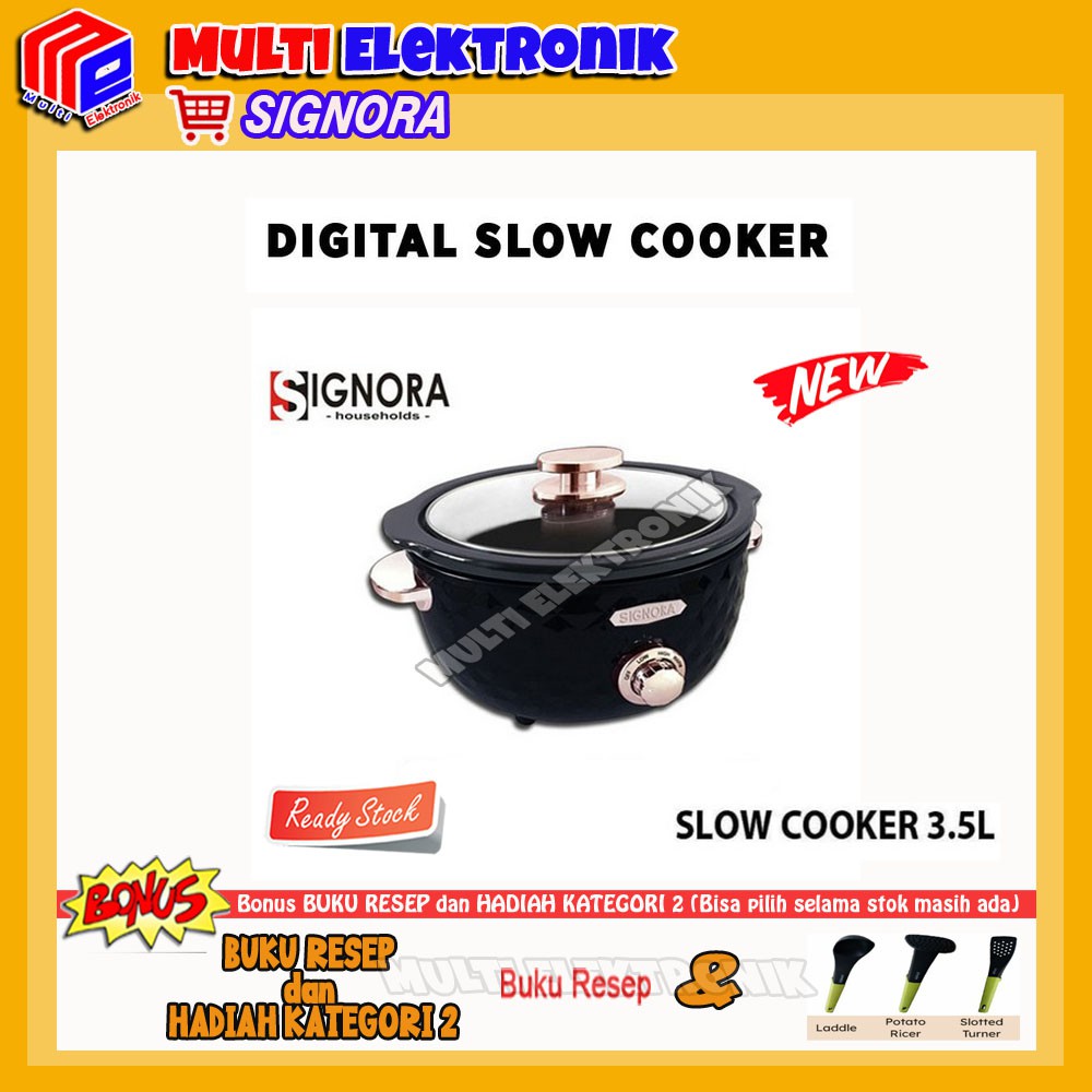 SIGNORA MINI SLOW COOKER DIGITAL BONUS KATEGORI 2