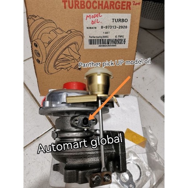 turbo charger panther pick up model oil