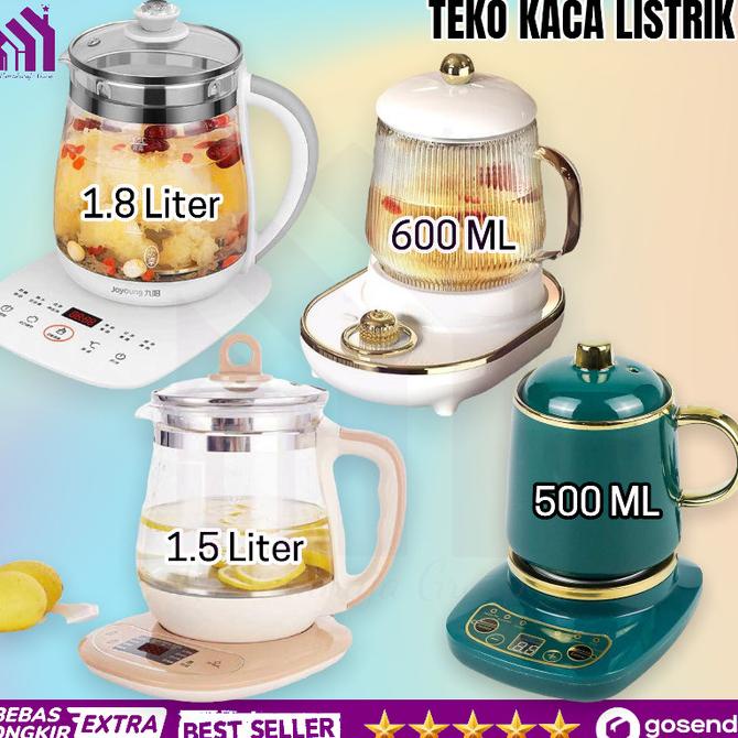 Teko Kaca Pemanas Air Listrik Kettle Glass Electric Elektrik Feliaalisabah
