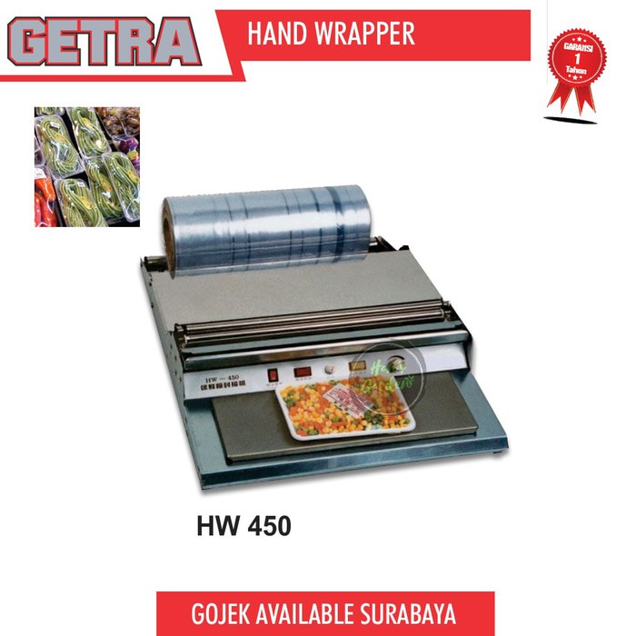 Mesin pembungkus makanan hand wraping GETRA HW 450