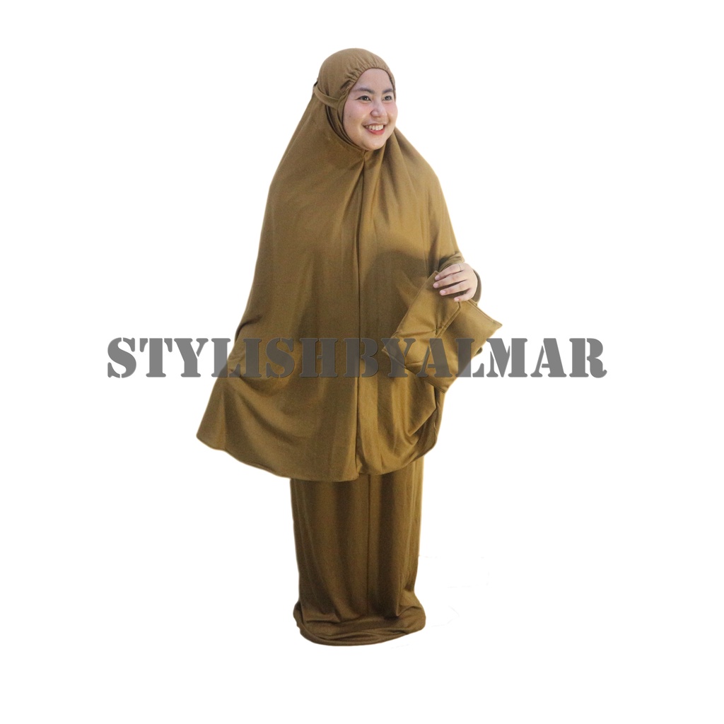 Mukena Polos Katun Travel Hyget Premium Ukuran Dewasa Adem Berkualitas