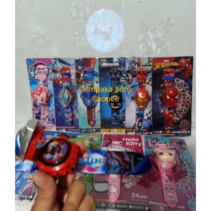 Ultraman proyektor jam tangan anak laki-laki