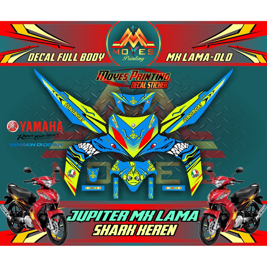 Decal Sticker Full Body Yamaha Jupiter Mx Old Sticker Motor