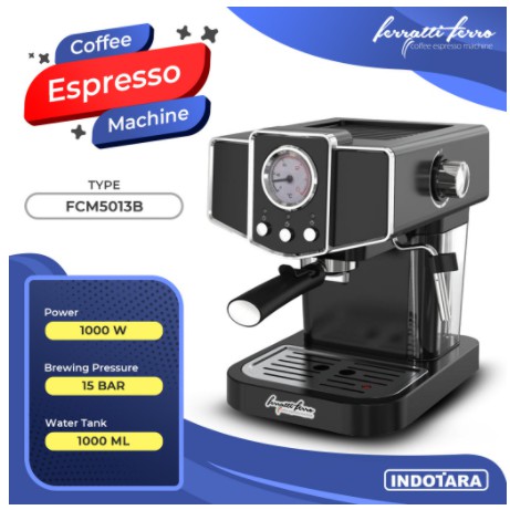 Mesin Kopi Espresso / Espresso Machine Ferratti Ferro FCM-5013B