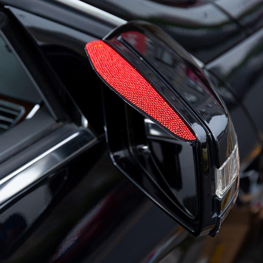 Populer 2pcs Kaca Spion Alis Baru Anti-reflective Aksesoris Mobil Weather Shield Kaca Spion Shade Rainproof Blades