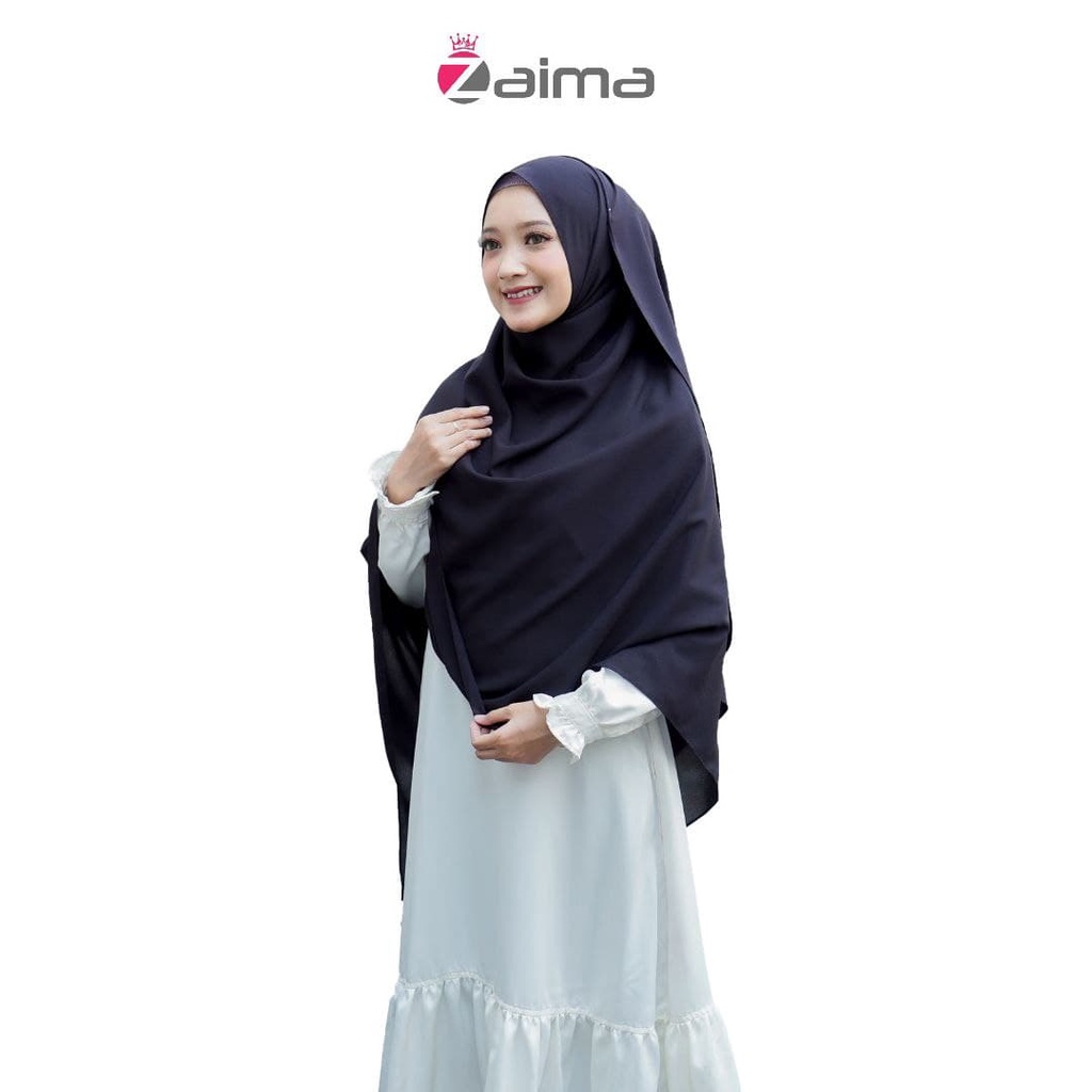 Pashmina Jumbo Syari 200 x 100 Lebar Besar Diamond Italiano-Hitam