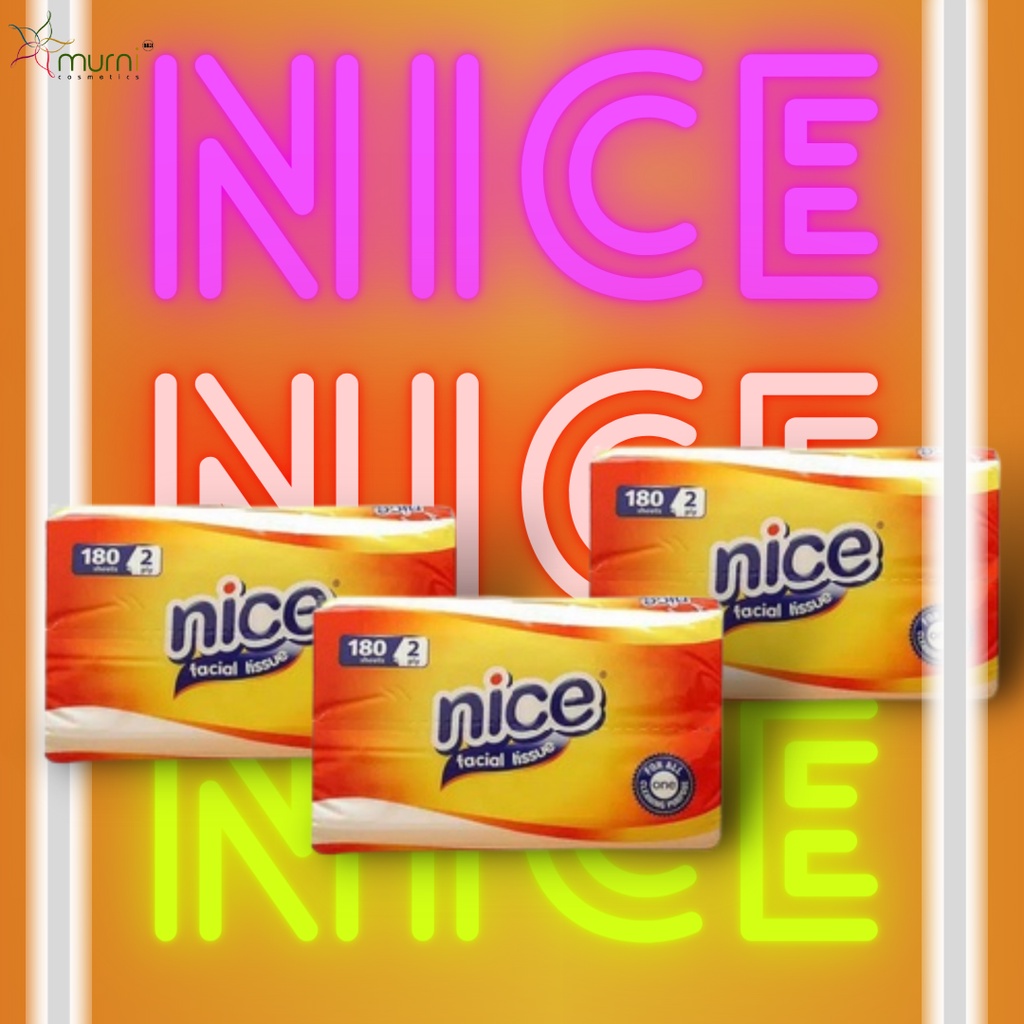 NICE FACIAL TISSUE 2PLY 180 SHEETS