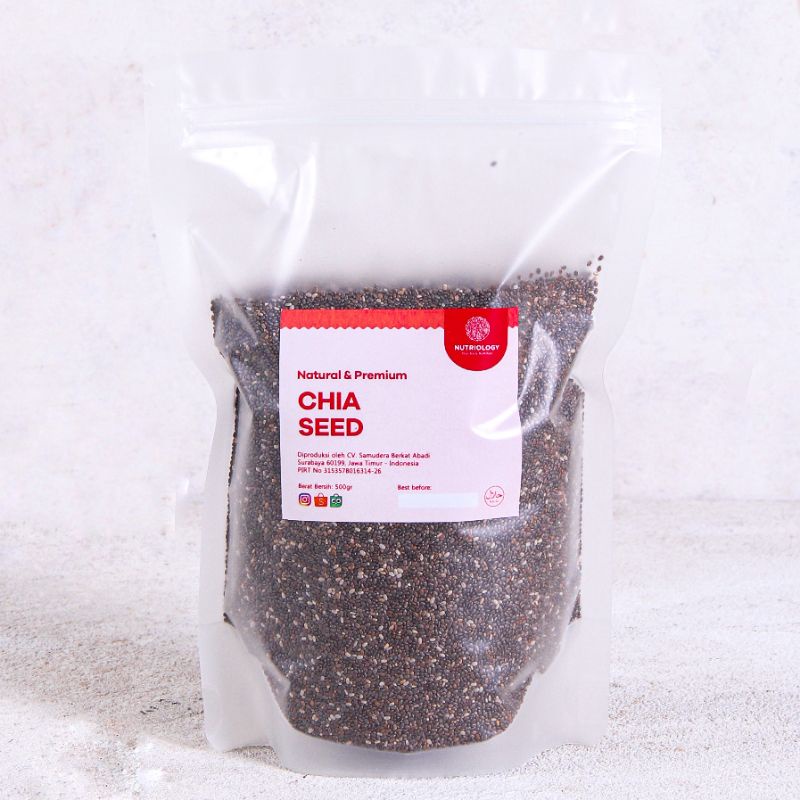 Black Chia Seed 500 Gr Natural Premium Alami