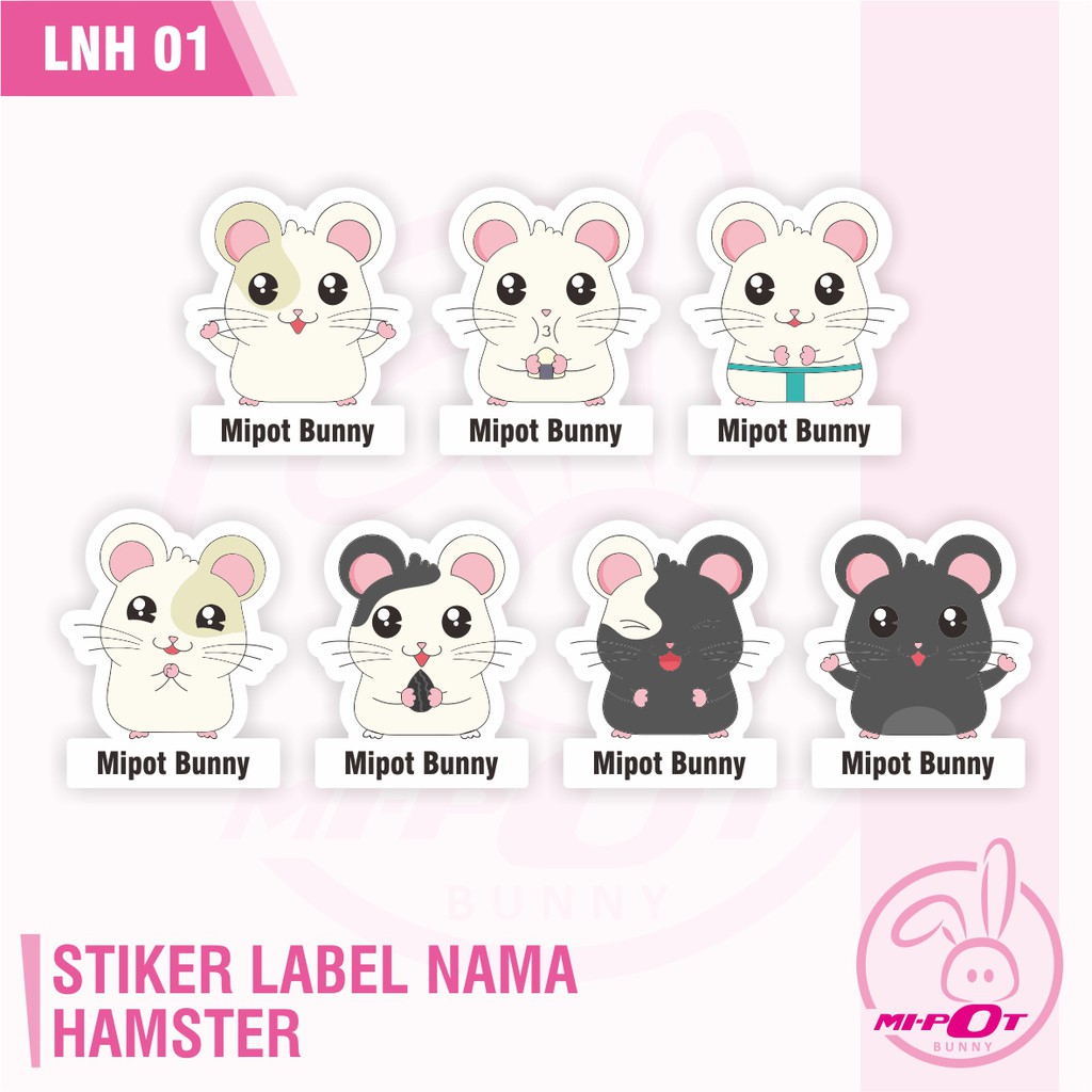 

STIKER LABEL NAMA - HAMSTER 01
