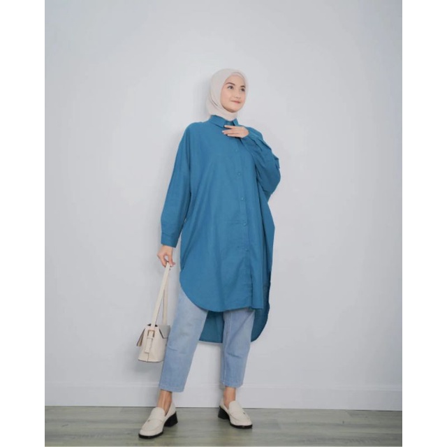 ZANNE TUNIK RAYON CRINKLE AIRFLOW WANITA TERBARU