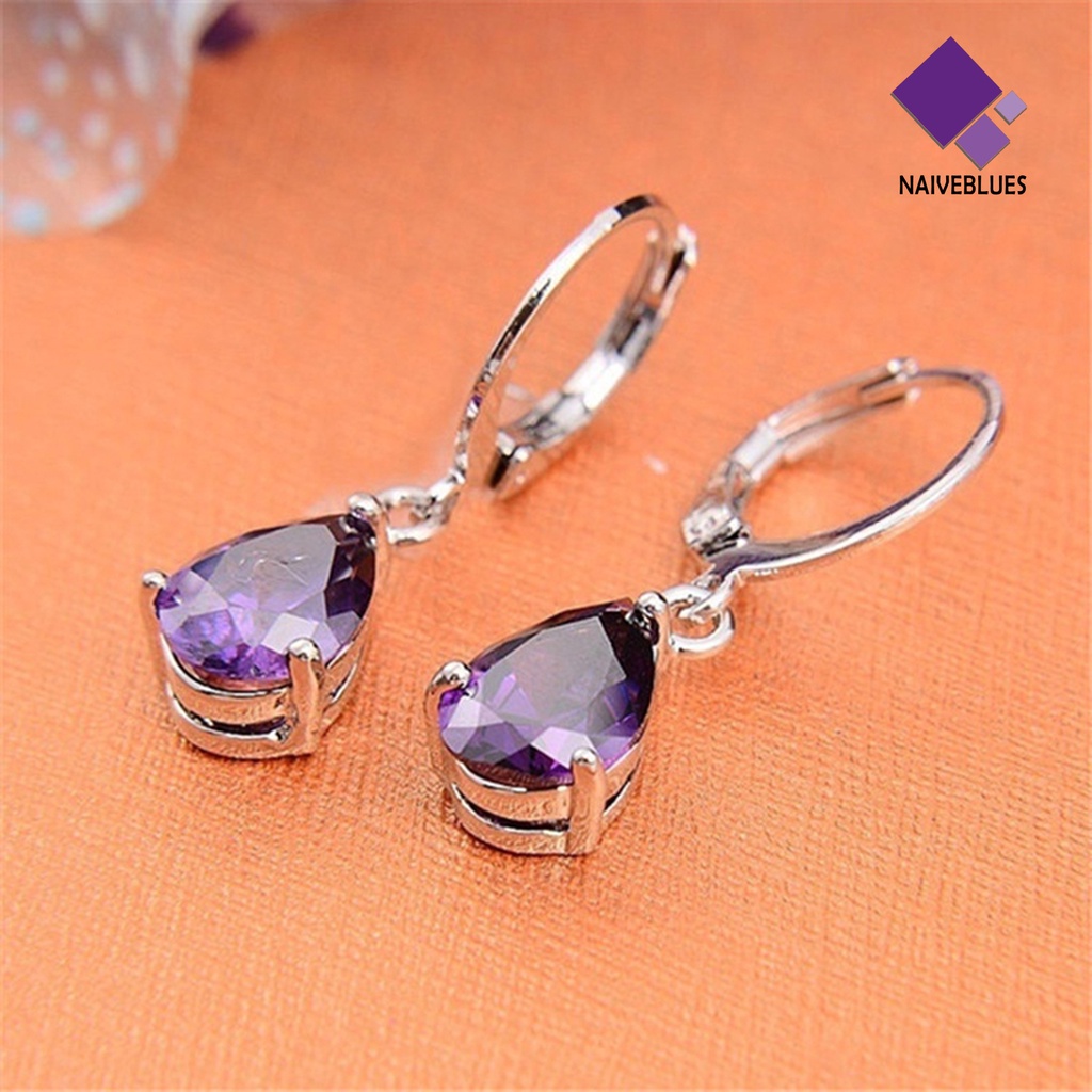 Anting Bentuk Tetesan Air Model Simple Untuk Hadiah