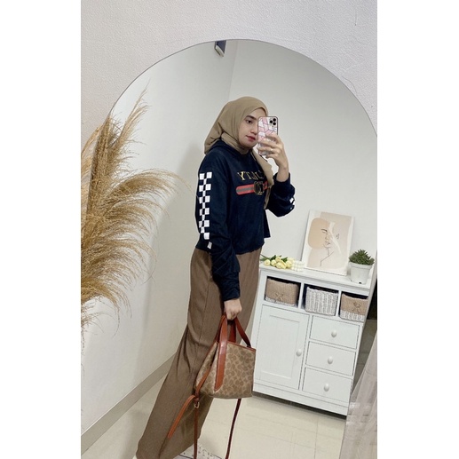 Hoodie crop import blouse