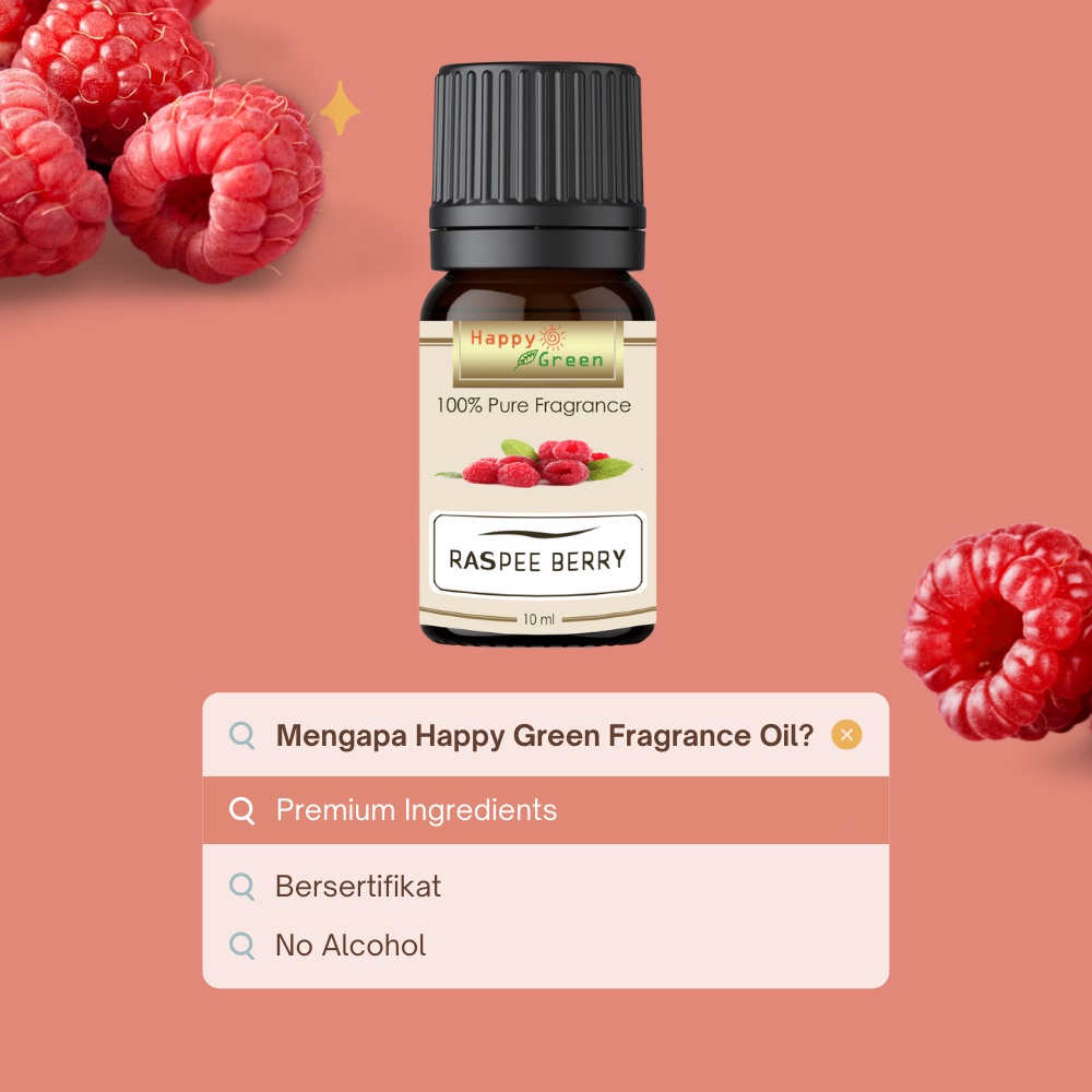 Happy Green Raspee Berry Fragrance Oil  - Aroma Raspberry