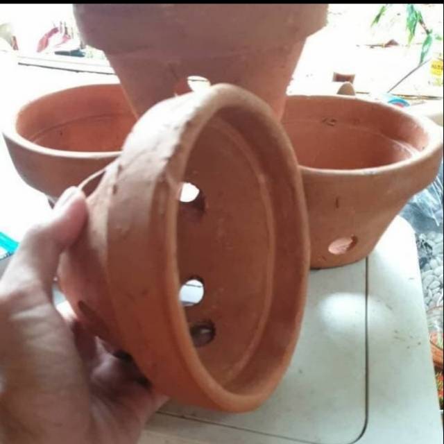 Pot Tanah liat untuk Anggrek UK 15 cm