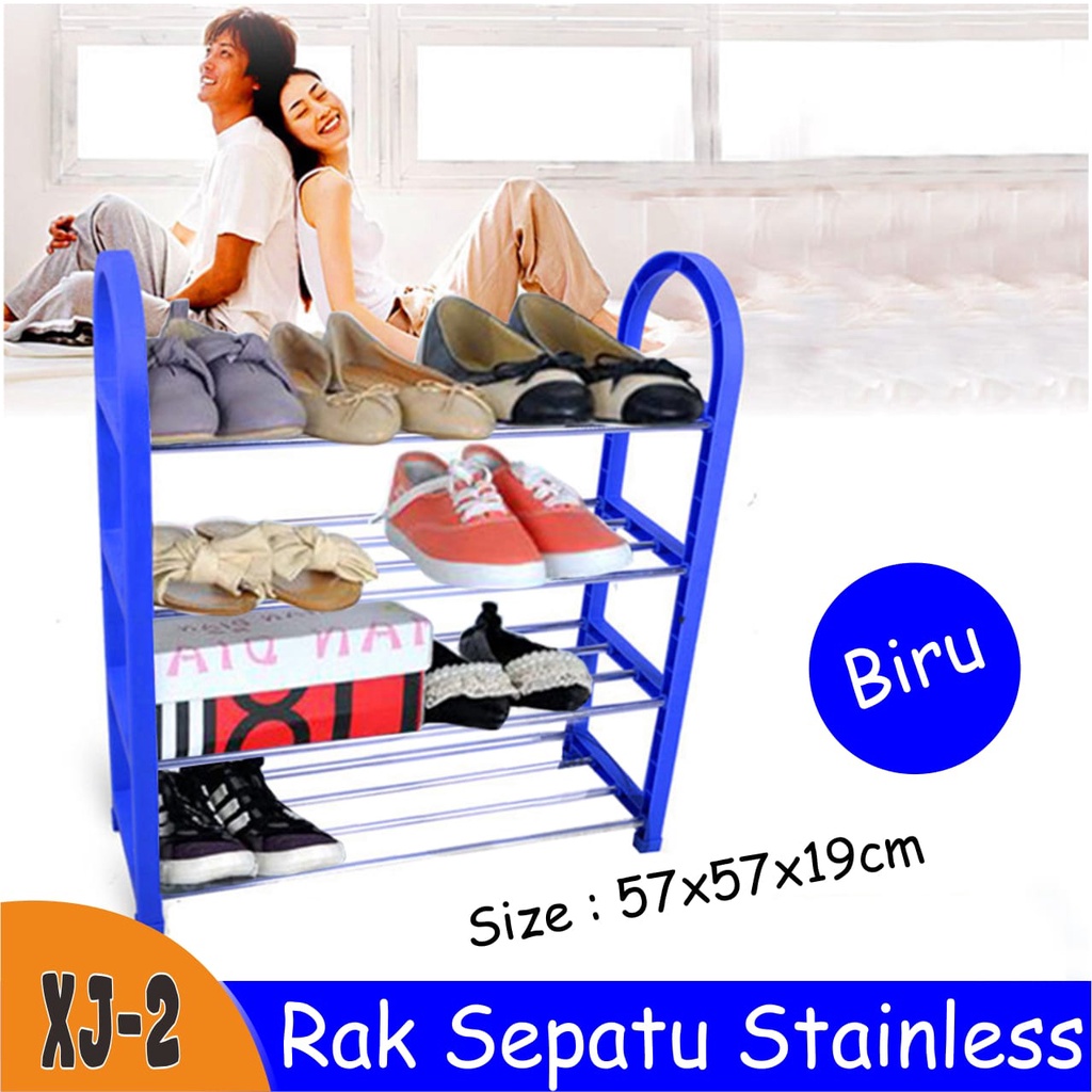 PROMO Rak Sepatu Stainless  Rak Sepatu Kuat Anti Karat Rak Serbaguna Rak Sepatu Rak Multifungsi 4 Susun Stainless Steel Bongkar Pasang Rak Sepatu Stainless Steel Kuat Tempat Sepatu Sandal Multifungsi Kapasitas Besar 5 Susun 6 Susun 7 Susun