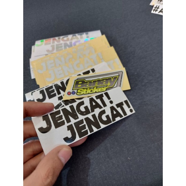 STICKER JENGAT JENGAT CUTTING