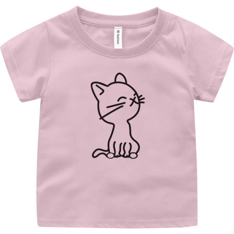 Kaos Anak Unisex Cat Atasan Anak Usia 2 Sampai 10 Tahun Baju Anak