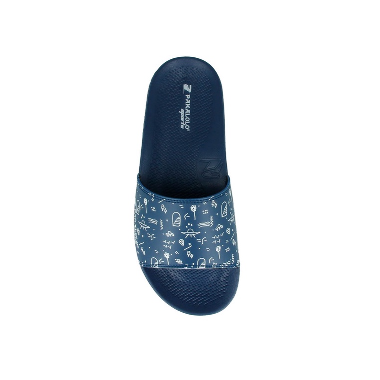 SANDAL SLIDE PAKALOLO PRIA ORIGINAL CASUAL BRANDED ASLI BIRU NAVY PB11