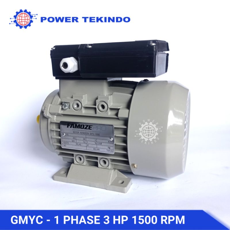 Famoze Pro Dinamo 1 Phase 3 HP 1500 RPM GMYC Elektro Motor 3 PK