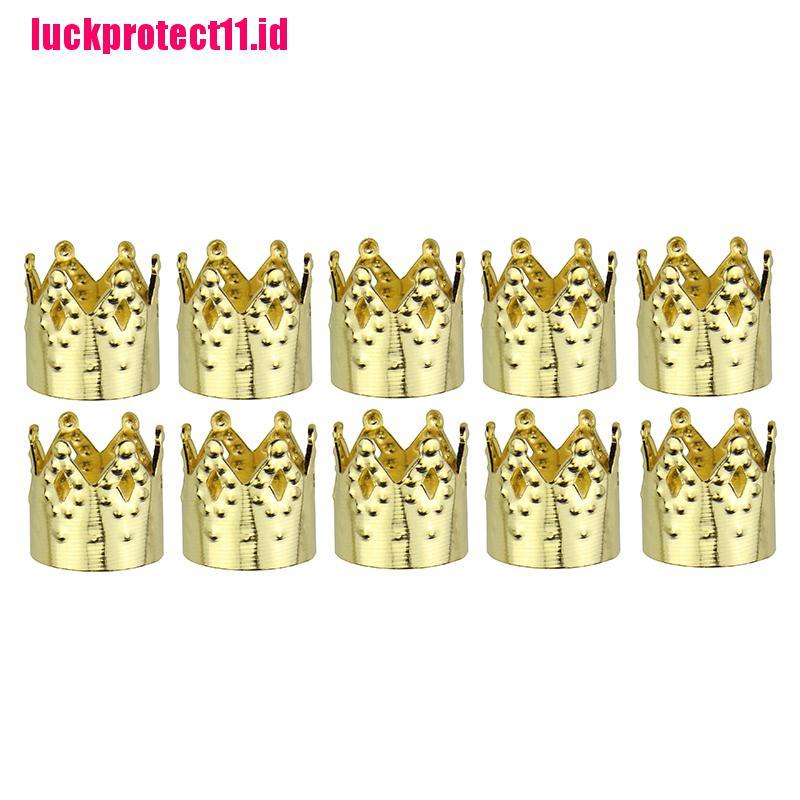 (LUCK) 100pcs / Set Klip Manik-Manik Rambut Gimbal