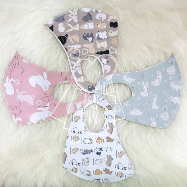 Masker Scuba Premium motif BUNNY