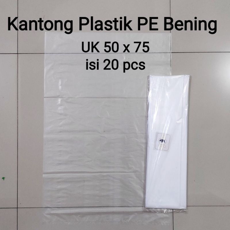 Kantong Plastik PE Besar  , Plastik Bening, Plastik Sayur, PE 35x50, PE 40x60, PE 50x75, PE 60x100