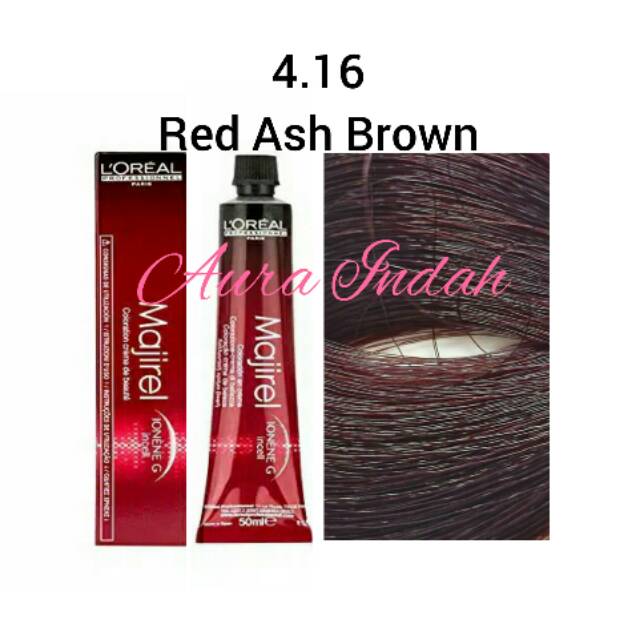 LOREAL MAJIREL NO. 4.16 RED ASH BROWN