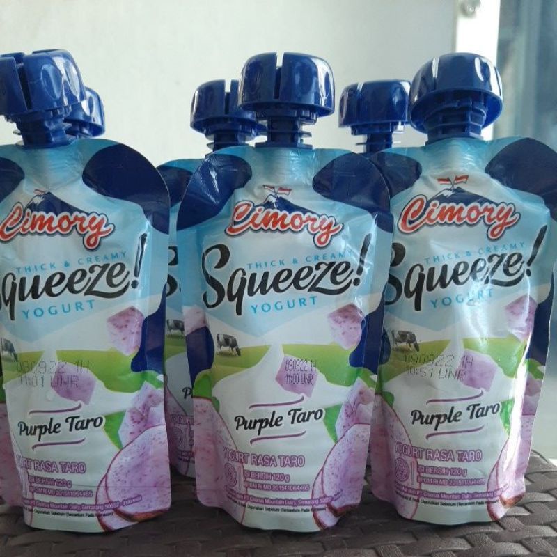 Cimory Yoghurt Squeeze Purple Taro 120gram (2pcs)