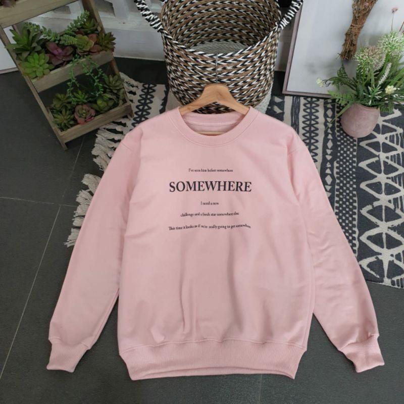 SOME WHERE SWEATER KOREA HARGA TERMURAH