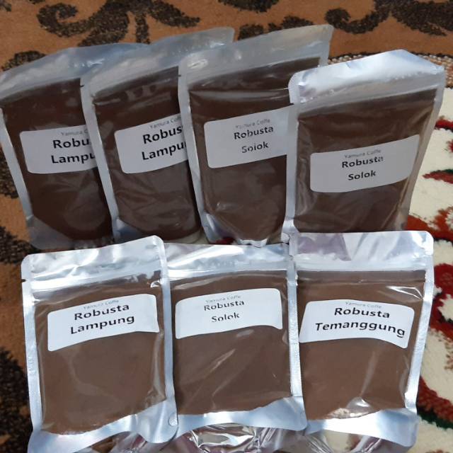 

Robusta Bubuk (Toraja, Gayo, Lampung, Solok)