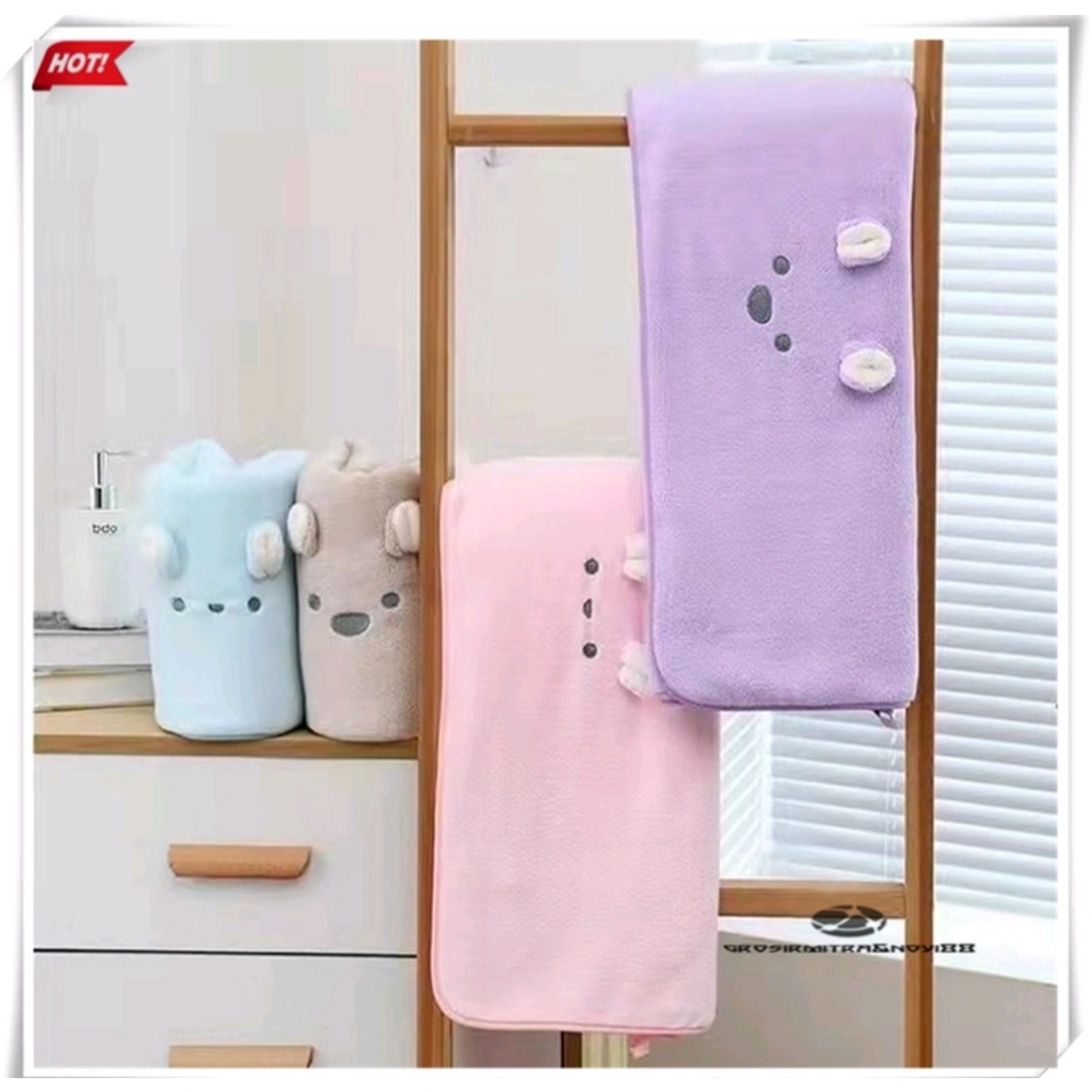 Handuk Mandi Dewasa/Handuk Mandi Premium ukuran 70x140 cm Termurah Terlaris/Motif Boneka