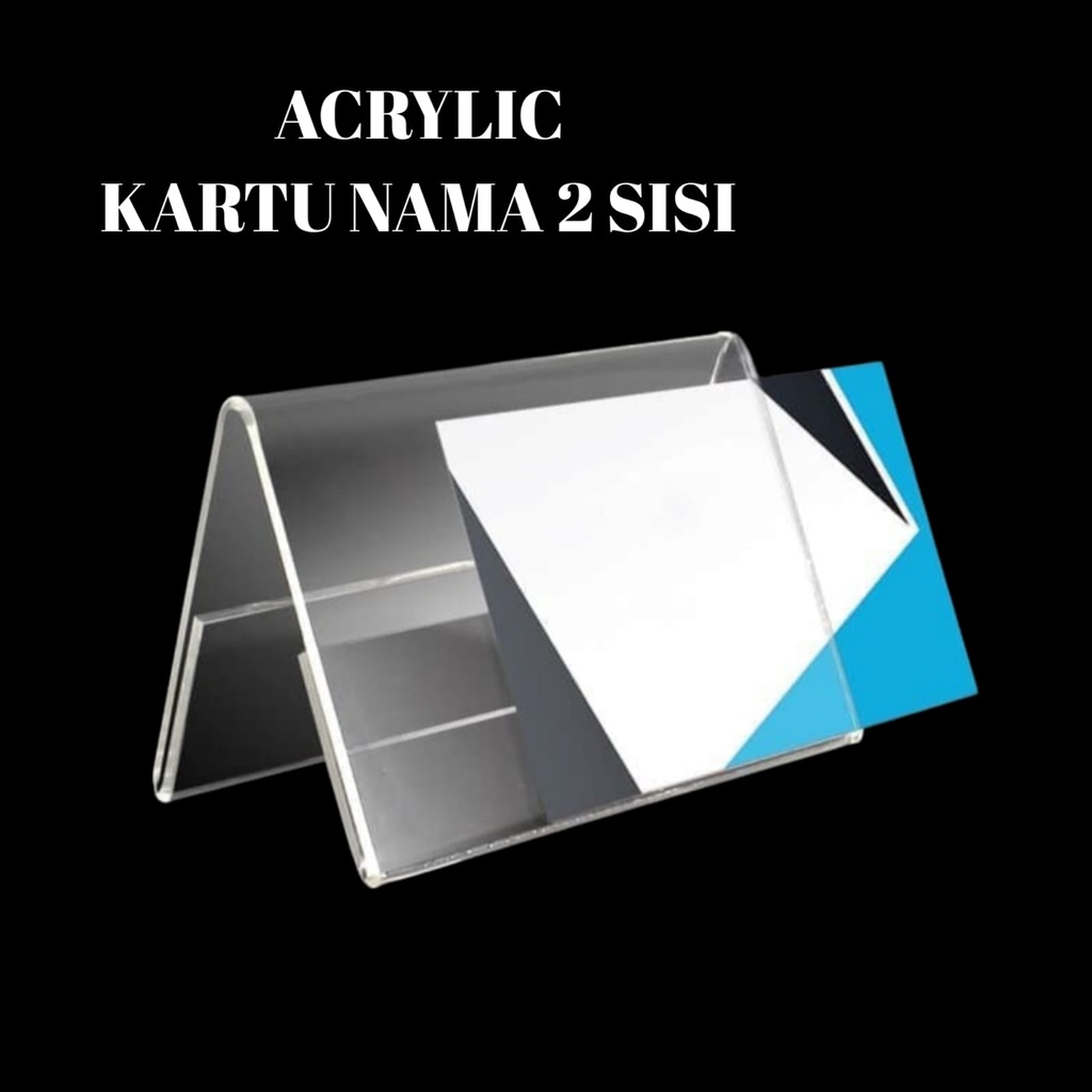 

Acrylic akrilik L price tag/label nama/Akrilik Nomor Meja Landscape / Segitiga