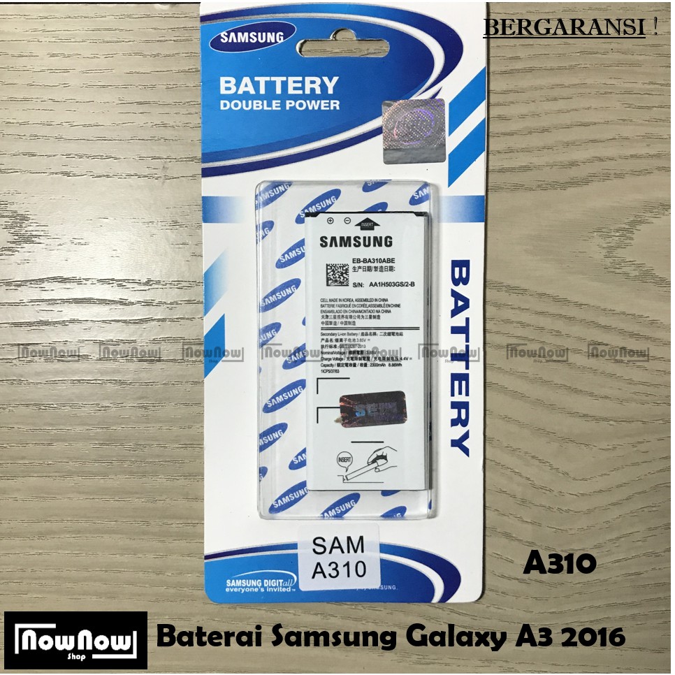Baterai Samsung Galaxy A3 2016 A310 Original Batre Baterai