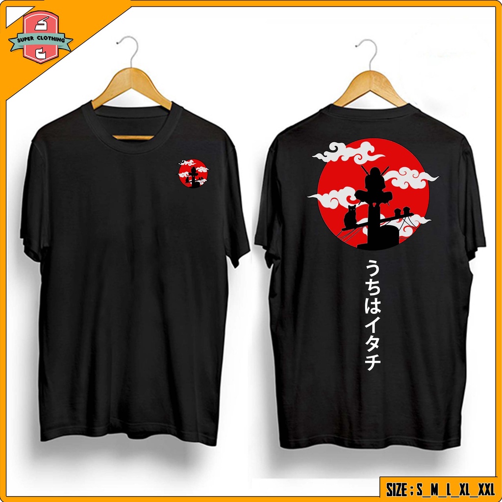 KAOS NARUTO ITACHI - BAJU ANIME BORUTO NEXT GENERATION - KAOS ITACHI UCIHA- KAOS DISTRO NARUTO ITACH