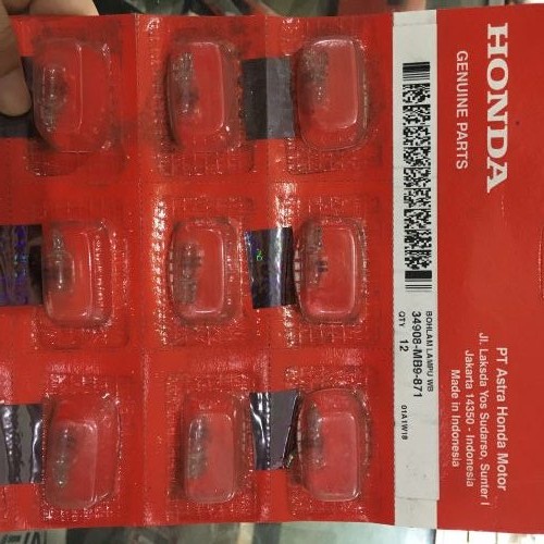 DOP BOHLAM LAMPU RITING SEIN BEAT SCOOPY VARIO 110 SPACY SUPRA FIT SUPRA X 125 REVO - 34908MB9871 - 