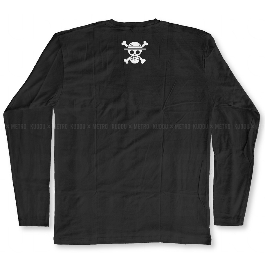 Longsleeve Luffy Wanted Gear 5th God Nika Black Anime Manga One Piece Premium Unisex