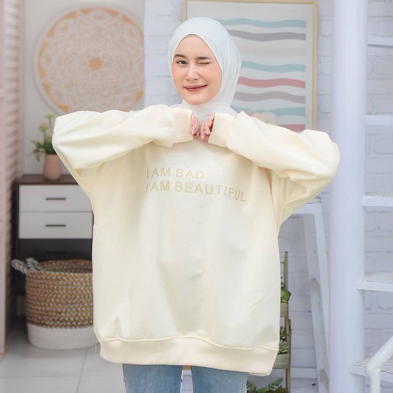 MVP - I Am Bad Sewater - Fashion Wanita Oversize