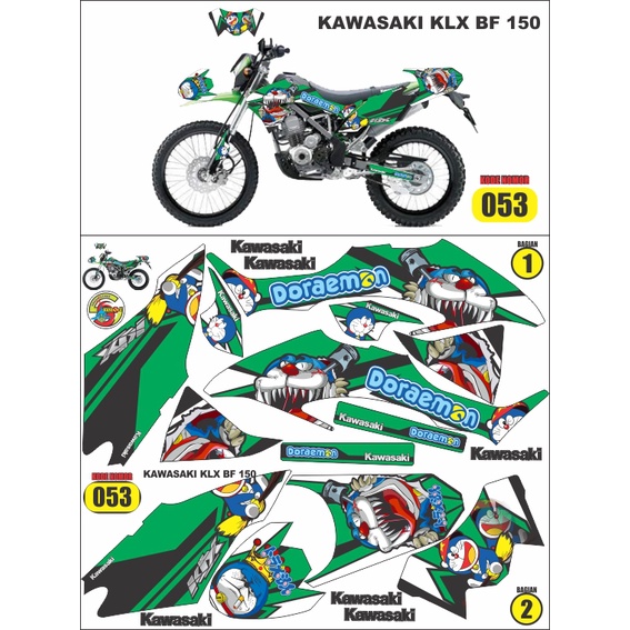 Striping variasi full body klx bf 2015 -2019 / decal klx 150 bf / klx bf se / klx bf extrim