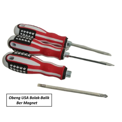 OBENG AMERIKA BOLAK BALIK PLUS MINUS MAGNET 2WAY OBENG MAGNET-3