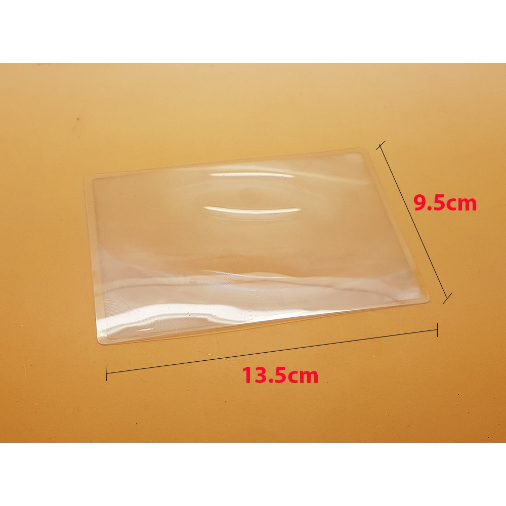 13.5x9.5cm kaca pembesar / magnifier / magnifying card / Fresnel Lens