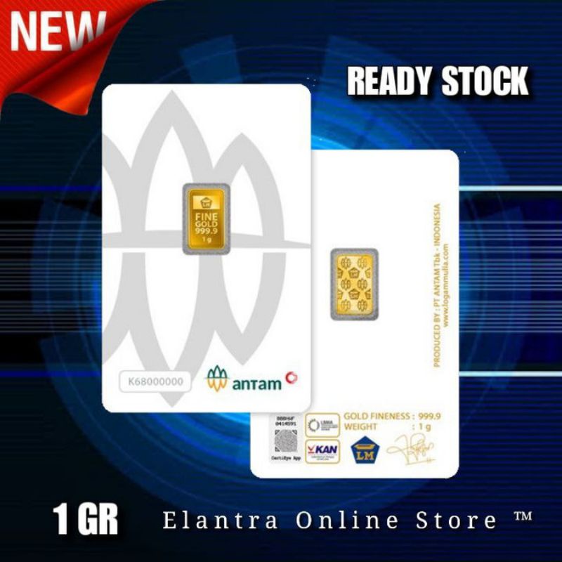 Logam Mulia Emas Antam 1 Gram 2023
