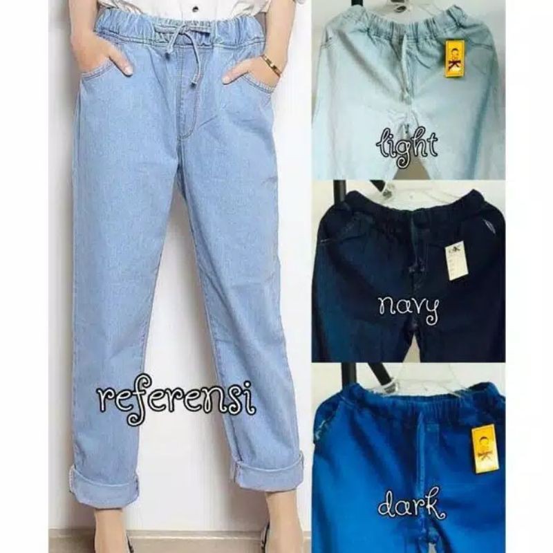celana jeans boyfriend/ baggy jeans pants/ Olshop Medan