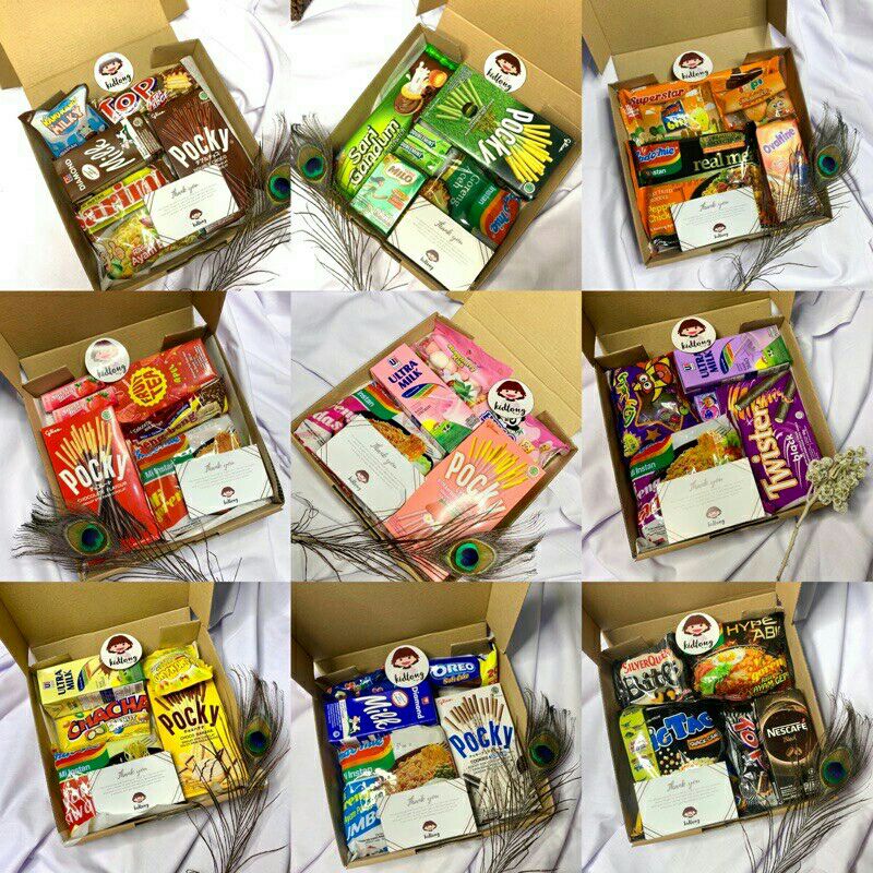 

BOX BIRTHDAY / GRADUATION / ANNIVERSARRY / SNACK BOX HAMPERS