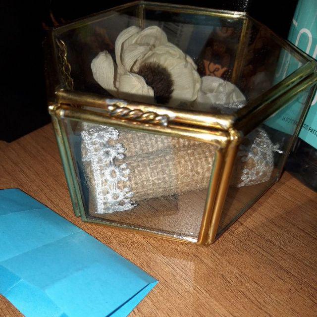 Kotak Perhiasan | Ringbox Terarium Mini Box S6 Uk 9x10x6 Cm