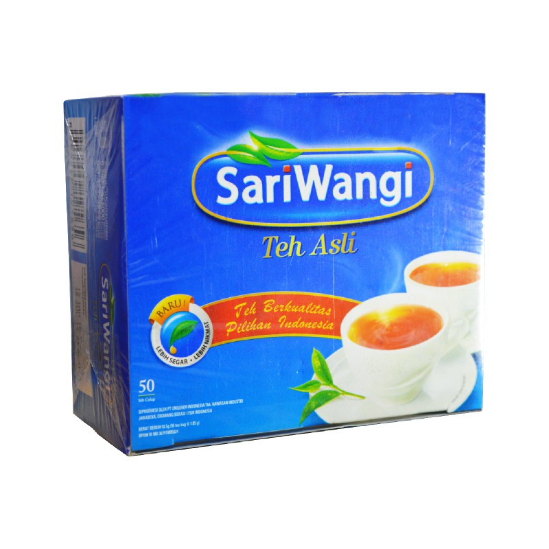 Sariwangi Teh Asli Teh Celup/ Teh Kantong Celup/ Sariwangi Teh Asli 1 Kotak 50 pcs