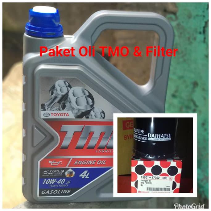 PAKET SUPER Oli Mesin TMO 10w40 4liter + Filter oli Avanza