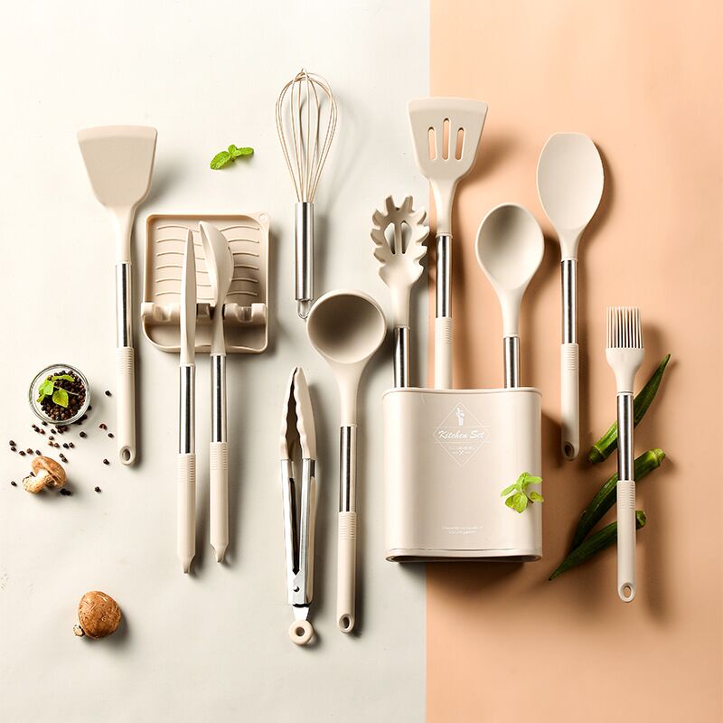 Square Bucket Utensil Set 13pcs 1127a gagang stainless KITCHEN SET