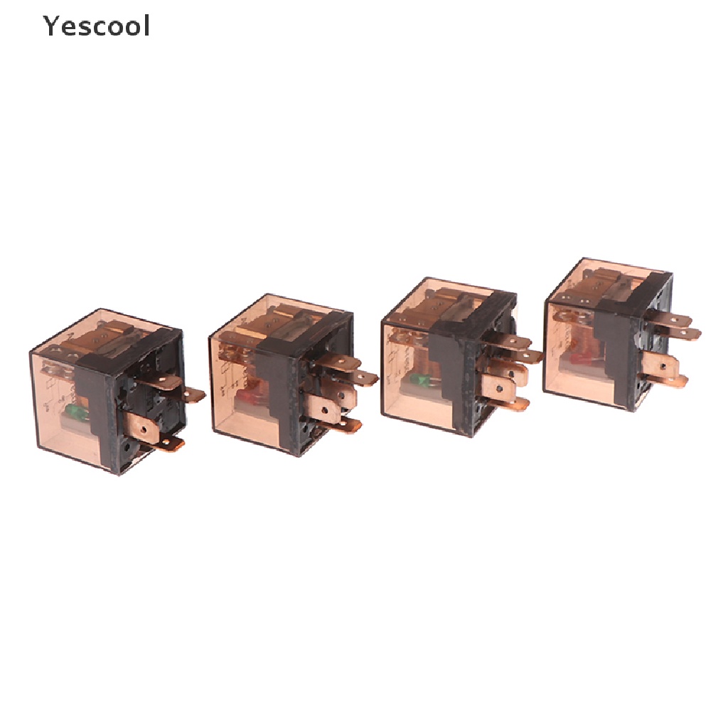 Yescool Relay SPDT 12 / 24V 80A 4 / 5Pin Tahan Air Untuk Mobil